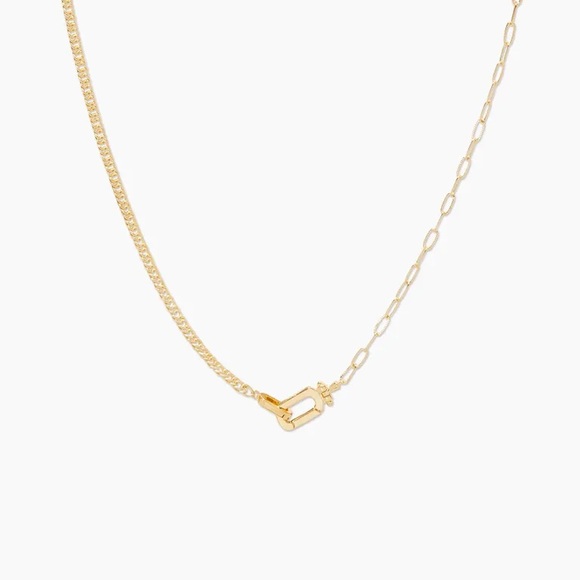 Gorjana Jewelry - NWT Gorjana Gold Plated Dylan Dual Link Chain Necklace